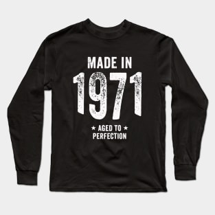 Made In 1971 Retro Long Sleeve T-Shirt